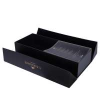 Custom Clamshell Collapsible Custom Cardboard Packaging Wine  Box